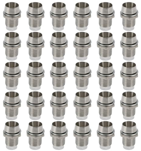 Create idea 30Sets Size 5mm Metal LED Holder Suitable for Light Emitting Diodes Lighting Bezel Clip Mounting Holder LED Indicator Silver