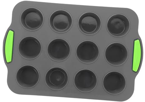 PRETYZOOM Moldes para Muffins de Acero al Carbono Antiadherentes Fáciles de Usar Adecuados para Todo Tipo de Repostería