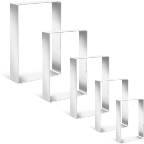Eokoaiee Ensemble d'emporte-pièces rectangulaires en acier inoxydable - Cadre de 11,4 cm