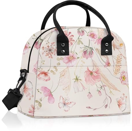 Clastyle Borsa Termica Porta Pranzo Donna Impianto Borsa Pranzo Ufficio | Grande Borsa Frigo Piccola Pranzo Ufficio Adulto con Tracolla, Borsa Porta Pranzo per la Scuola, Picnic Viaggi