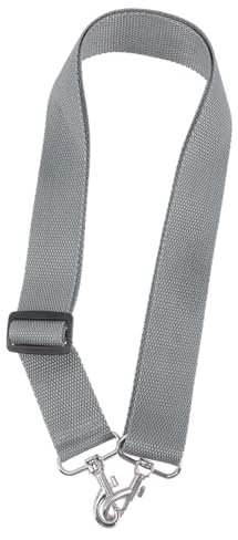 Snare Drum Tragegurt aus Nylon mit Metallhaken 3, 6cm Breit | Marschtrommel und Afrikanische Trommel, Silbergrau, Komfortabel und Leicht zu Nutzen