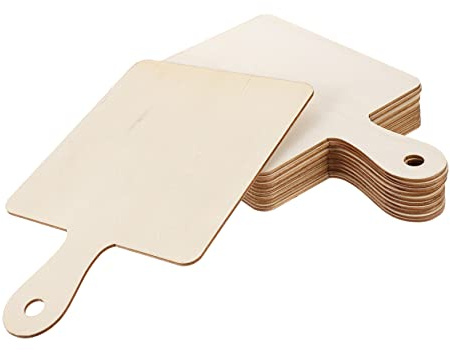 Housoutil Tagliere in Legno Rettangolare Fai da Te 12 Pezzi, Facile da Pulire, per Cucina e Decorazioni di Cottura