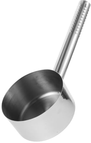 UTHCLO Cucharón Inoxidable con Base Plana Capacidad Grande Resistente para Cocina Multiusos para Sopa y Agua Mango Ergonómico