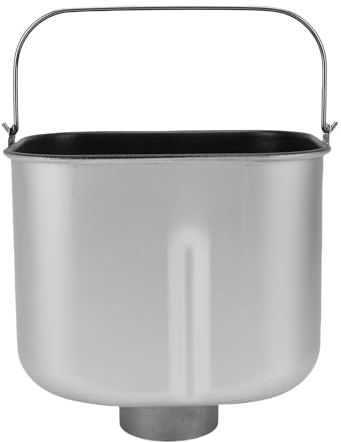 Asixxsix Brotmaschine Backeimer, Nicht -Stick -Brothersteller Innenkindersatz für Morphy Richards 48261 48285 48286, Edelstahl Brotmaschinenauskleidung Mischung Brotschale (kurz)