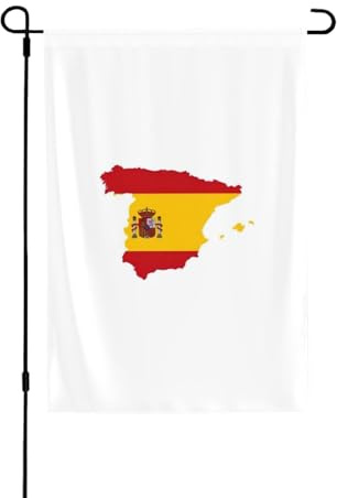 Spanische Flagge, wetterbeständig, doppelseitig, 71 x 102 cm, saisonales Deko-Banner für Garten, Hof und Veranda