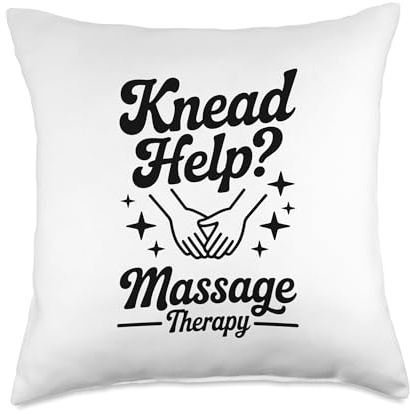 Massage Therapist Knead Help Massage Therapy Throw Pillow