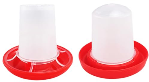 AwnsIMfreien Chick Waterer, Chicken Feeder and Waterer Set(2Pcs), Removable Hollow Chicken Water Feeder, Anti-Scratch Rotating Sleeve for Baby Chick, Duck and Quail, Water