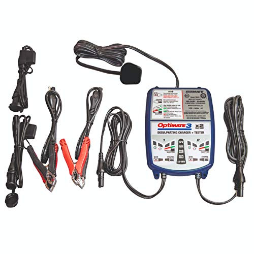 OptiMate 3x2 Dual Bank 12V Motorcycle Automatic Battery Charger Optimiser