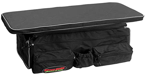 Seamax Universal Inflatable Boat Bench Seat Cushion and Detachable Seat Bag with Sunlitec 3-Layers Fabric and Reflective Edges (Size A - 30 for 230-260 Boats)