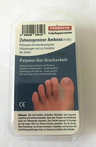 Pedibaehr Zehenspreizer Amboss Polymer-Gel-Druckschutz (klein)