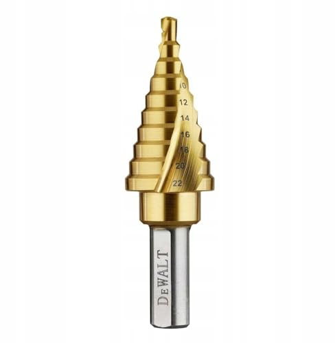 DeWalt DT90246 selbstzentrierende Stufenspitze mit Titanbeschichtung, 10 Durchmesser