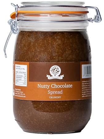 Nutural World - Crunchy Nutty Chocolate Spread (1kg) - Glass Jar