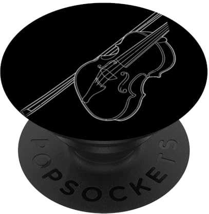 Vintage Violine T-Shirt für Violisten Musiker Cello PopSockets mit austauschbarem PopGrip