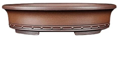 Maceta de Interior Contenedor Grande for Plantas, Maceta Ovalada de alabastro, decoración de Paisaje, Maceta for bonsái, Ciruela, Pino, ciprés, orquídeas, Maceta Especial Maceta