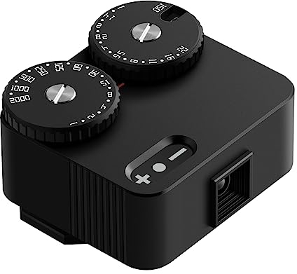 TTArtisan Light Meter II Generation Upgrade Version On-Camera Two Dials Light Meter for Photography with Cold Shoe Mount Compatible with Various Cameras (Black)