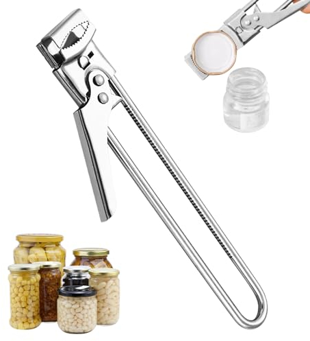 Tekenewbse Apriscatole Manuale Regolabile, Acciaio Inossidabile Apri Barattoli Professionale, Apribarattoli, Multifunzione Apri Barattolo per Cucina, Ristorante, Anziani, Donne, Bambino, Artrite