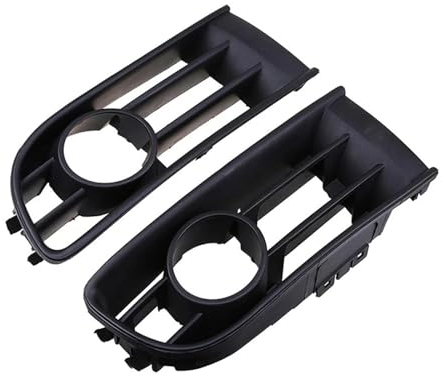 Auto links rechts vorne Halogenlampe Nebelscheinwerfer Nebelscheinwerfer und Nebelscheinwerfergitter kompatibel mit VW Polo 9N Limousine 2004–2006. Auto-Styling