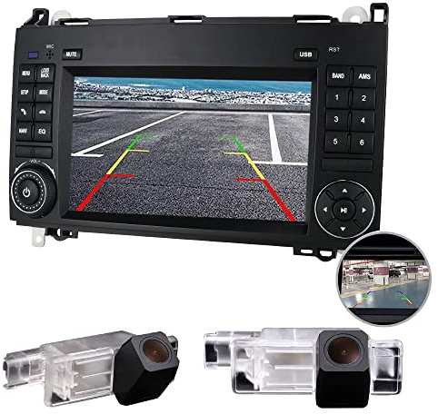 7'' Multimedia AHD GPS Navigation Canbus RDS Radio Audio Player Stereo CarPlay IOS Android+Rückfahrkamera Kompatibel mit Mercedes-Benz W169/W245/W639 W447/Vito/Viano/W906 Sprinter/V W Crafter Onwards