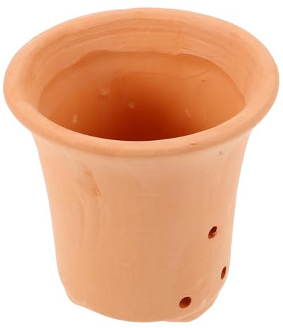 ANDRESLAD Maceta De Barro Ahuecada para Plantas Suculentas y Cactus, Maceta Mediana De Arcilla Orificio De Drenaje, Adecuado para Balcón, Escritorio y Jardín Interior Decorativo