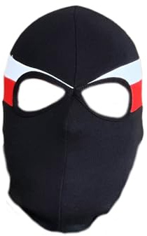 PGWEAR Sturmhaube „Stripe“ – Balaclava aus Baumwolle mit Lycra, elastisch & atmungsaktiv – Streetwear & Outdoor Maske – Made in Europe