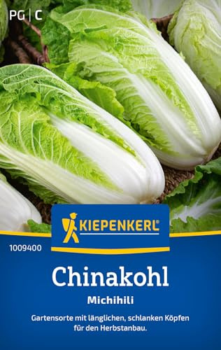 Kiepenkerl Chinakohlsamen Michihili 1009400, Gemüsesaat | Gemüsesamen für einen Chinakohl mit länglichen und schlanken Köpfen, Wuchshöhe 40-60 cm