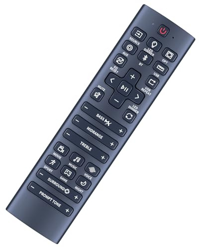 CLVIZCXOM Télécommande de rechange pour barre de son ULTIMEA Aura A30/A40 5.1 Surround Sound System