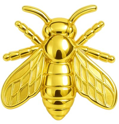 Brosche, goldfarben, Biene | Damen-Pins Fantasie für Kleidung Halsausschnitt | Brosche Marienkäfer Damen, Schmetterling, Libelle, Insekt, Blume | Anstecknadel Schmuck Elegant Mode | Biene, Pins