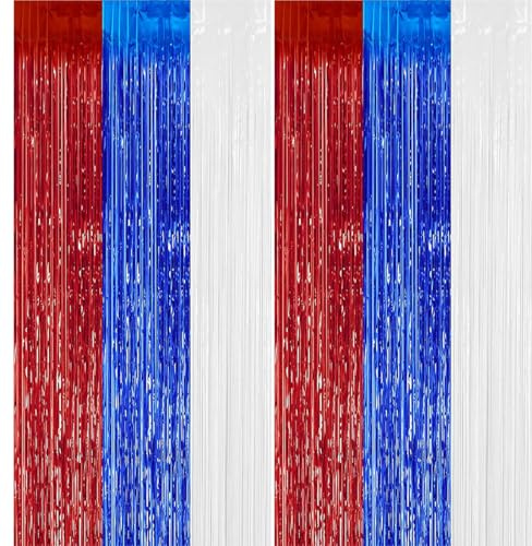 SGERUFZ Tenda a Fili Metallizzata Lametta con Effetto Brillante per Decorazioni Party (Colore B)