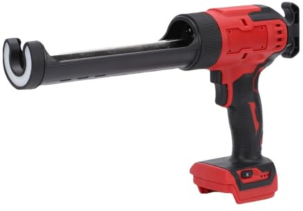 Jiawu Cordless Caulking Gun, Battery 6 Adjustable Speed Electric Caulk Gun with Led Light, All Standard 10Oz (300Ml) Sealant and Adhesive Cartridges, Dripless for Sealing and Filling.