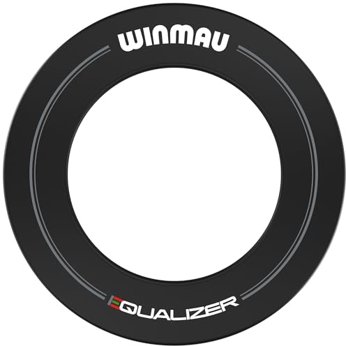 Winmau Equalizer - Anillo envolvente para diana de dardos negro, protector de pared duradero para diana, accesorios profesionales para dardos