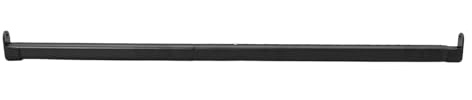 Ciieeo Barra Appendiabiti Ellittica in Metallo Nero Regolabile 42-70 Cm Supporti Terminali per Armadio, Asta Telescopica per Guardaroba Resistente e Facile da Installare,