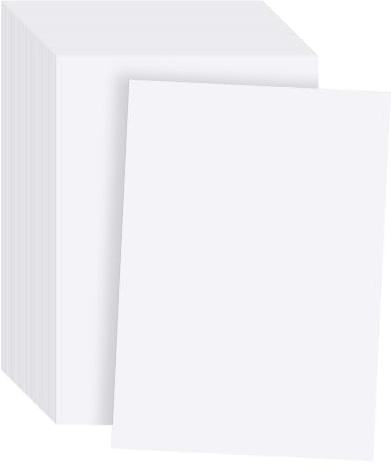 100 Blatt Weiß Tonkarton A3 220g/m² | Goefun Dickes Papier, Bastelkarton für Einladungen, Poster, Visitenkarten, DIY-Basteln
