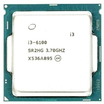 Procesador de Escritorio I3 6100 3,7 GHz 3M Cache Dual-Core 51W CPU SR2HG Socket LGA 1151