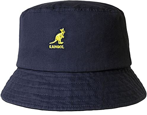 Kangol Berretto a Secchiello Lavato da Uomo, Blu (Navy), XL