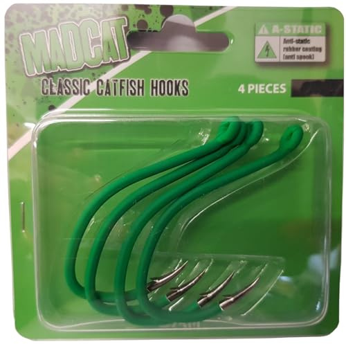 Madcat A-Static Classic Catfish Hooks - 4 Wallerhaken