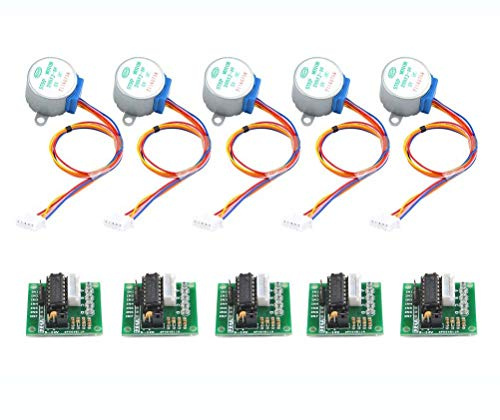 DollaTek 5Pcs 28BYJ-48 ULN2003 5 V Schrittmotor + ULN2003 Treiberplatine für Arduino