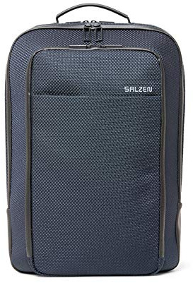 Salzen Business Backpack - 21l Business Rucksack mit gepolstertem Laptopfach RFID-sicher, in der Farben Dunkelblau, ergonomisch, wasserfest, nachhaltig, klassisch, ZEN-BBP-001-389
