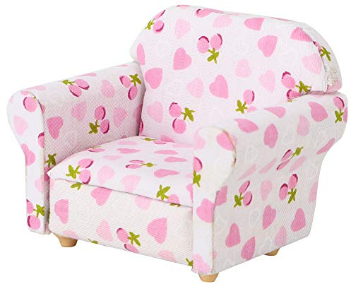 Tnfeeon Miniatur Möbel Sofa 1:12比例 15cm x 10cm x 12cm Puppenhaus Accessoires for Puppenhaus Fans Sammler Dekorateur