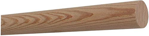TIBU Lärche unbehandelt Holz Handlauf Geländer 30-500cm Wandhandlauf Wand Treppe, Länge: 2000 mm 200 cm 2,0 m und Enden: gekappt (sägerau)