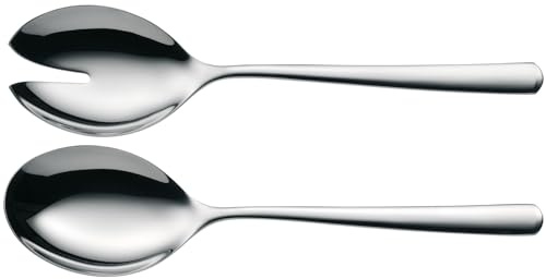 WMF Boston Salatbesteck Edelstahl 23,7 cm, Salatgabel, Servierlöffel, Cromargan Edelstahl poliert, glänzend, spülmaschinenfest