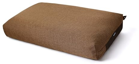 Happers Cuscino per Pallet da Esterno 120x80 cm Sabbia Tessuto Naylim Mate Cotone Antimacchia Sfoderabile Lavabile Seduta per Bancali Giardino Patio Outdoor Relax