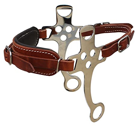 CHALLENGER Hackamore 35RT01TN Pferdepferd, verstellbar, Hellbraun