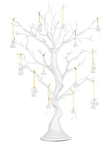 NUPTIO Deko Baum Weihnachtsbaum Weihnachtsdeko: 58cm Halloween Wohnzimmer Hochzeit Weiß Christmas Hochzeitsdeko weihnachtsbäume Tisch Decoration Innen Schlafzimmer Outdoor Party Tree Geburtstag