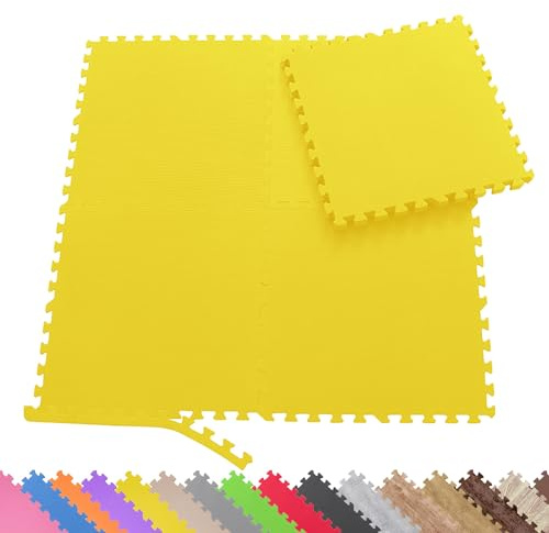 Sporttrend 24® 8 Schutzmatten ohne Randstücke Set 60x60x1cm | 2,88qm | Bodenschutzmatte Unterlegmatte für Fitnessgeräte Sportgeräte