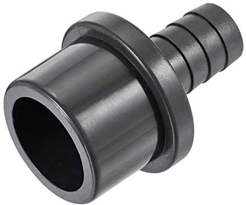 sourcing map PVC Tuyau Raccord 16mm Barbelé x 32mm OD Spigot Droite Tube Adaptateur Tuyau Rapide Connecteur Noir