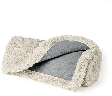 Kritter Planet Waterproof Dog Blankets for Small Dogs, Puppy Blankets for Litter, Cat Blankets for Indoor Cats Washable, Reversible Fleece Pet Mat for Crates, Car Seats, and Furniture