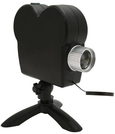 Sxhlseller Halloween Projektor mit Stativ & Leinwand, Fenster-Projektionslampe für Gruselige Effekte, Weihnachten & Halloween Deko, Outdoor Indoor mit EU Stecker 100-240V