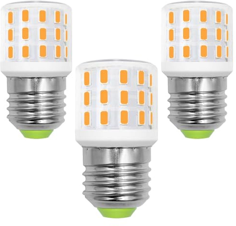 TRIJZHOU E27 LED Glühbirne Ersetzt 40W Halogenlampen Warmweiß 3000K 4W 625 Lumen Maiskolben 100-265V Lampe 3er Pack [MEHRWEG]