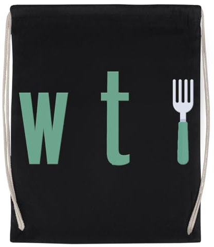 Generisch The Good Place Whathe Fork Schwarzer Wiederverwendbarer Sportbeutel Aus Baumwolle