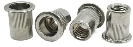 10 Uds 3/8-16UNC Rosca estándar Americana Remache Tuerca Inserto Acero Inoxidable y Acero al Carbono Tipo Redondo y Hexagonal (Size : SUS304 Round Type)
